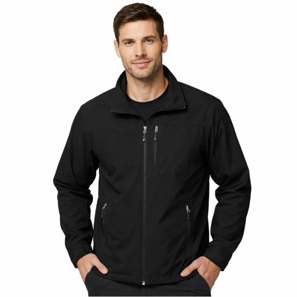 Swiss Tech Mens Black Softshell Full‎ Zip Jacket SKUM070
